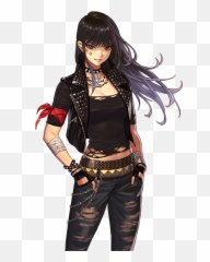 540 Art Ideas - Anime Gangster Girl Art Emoji,The Emotion Of Anime Gangsta
