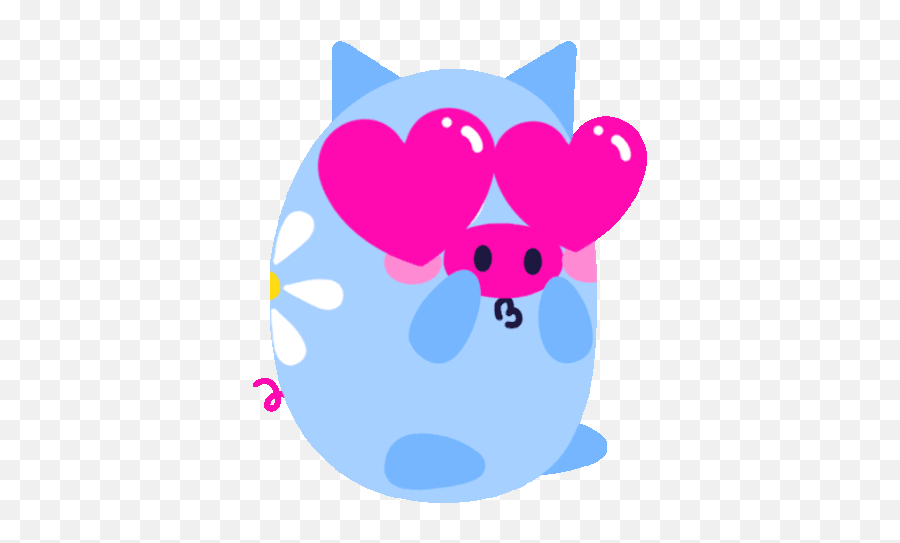 Heart Eyes Piggy Bank Sends A Kiss Sticker - Amorcito And Dot Emoji,Joda Te Emoji Gif