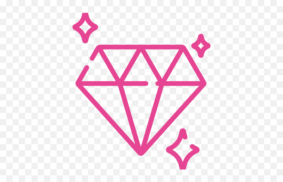 Multiscription - Simple Diamond Emoji,Pink Triangle Emoticon