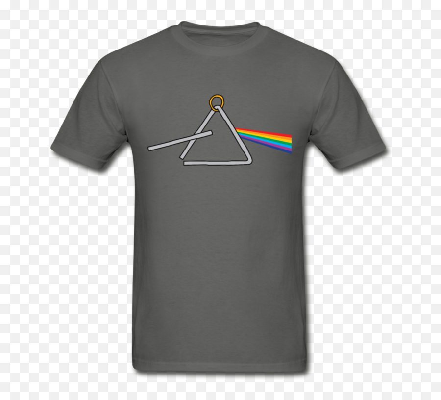 Dark Side Of The Triangle Menu0027s Graphic T - Shirt I Offbeet Emoji,Black Triangle Emoticon