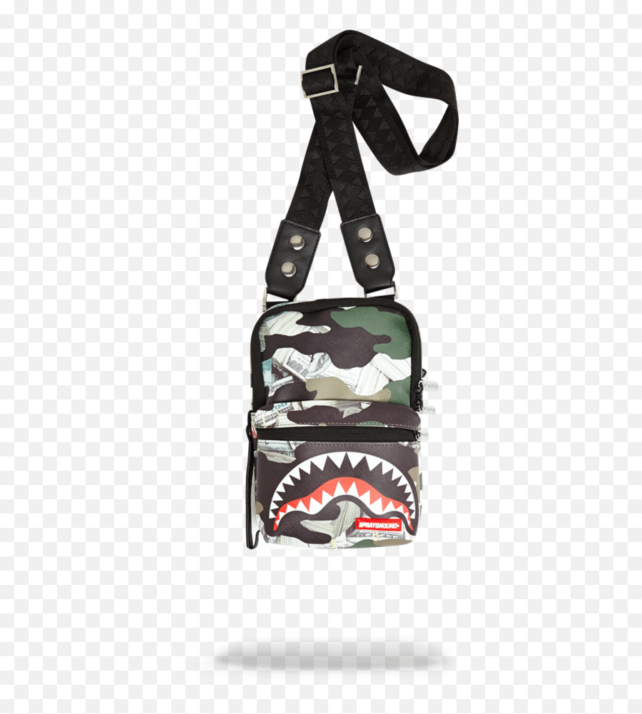 Camo Money Shark Sling U2013 Sprayground Emoji,Backpacks Crossbody Shoulder W Emojis