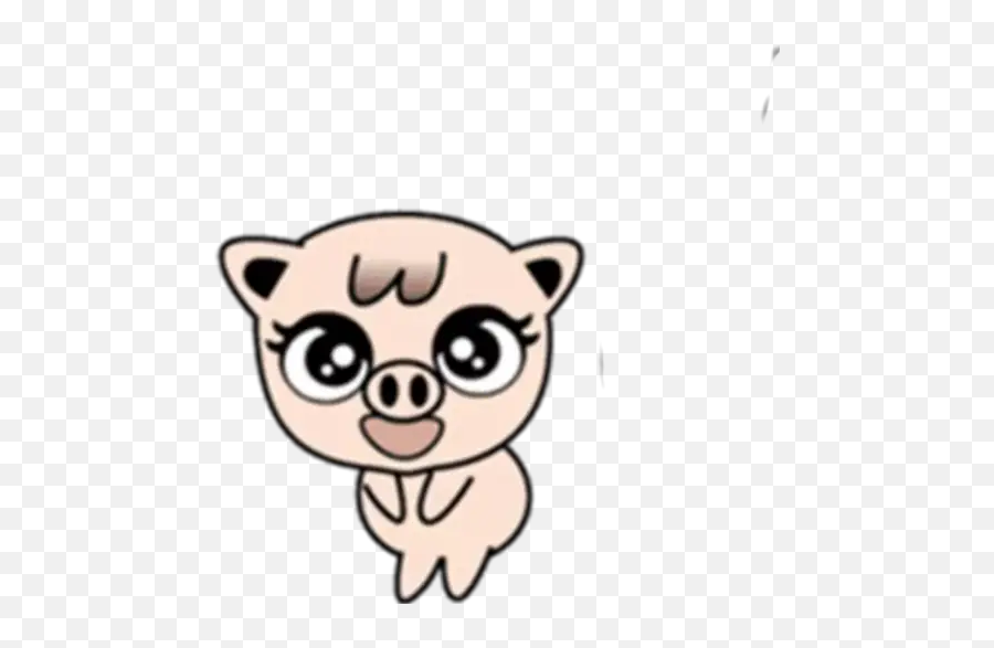 Lovely Little Pig Stickers For Whatsapp Emoji,Cute Pictures Of Cartoon Emotions Of Pigs
