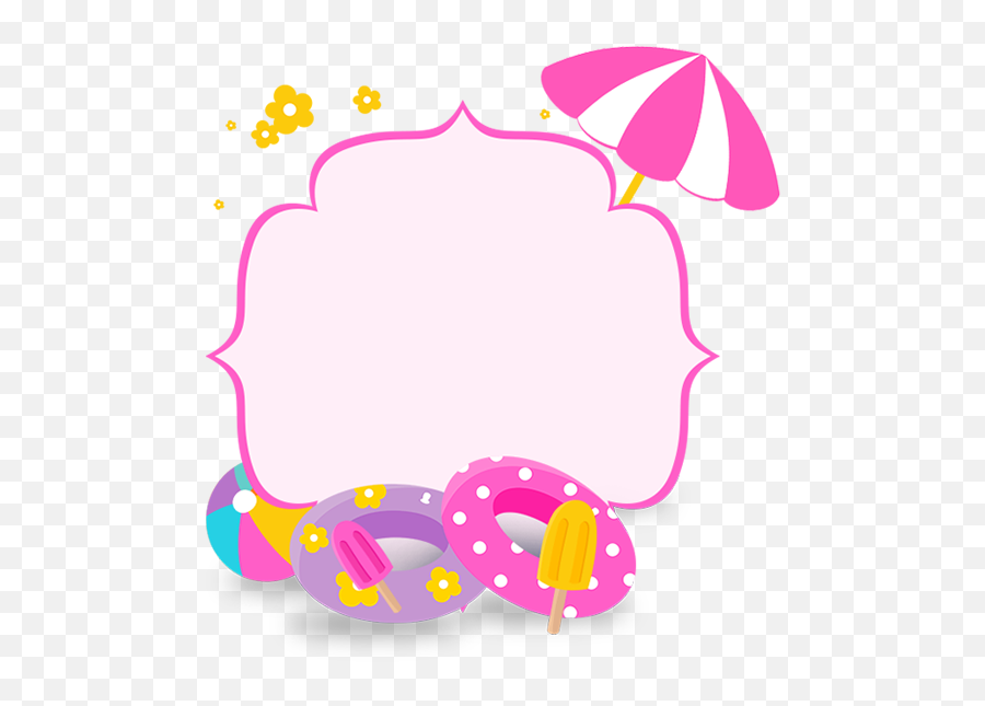 Emoji Clipart Frame Emoji Frame - Logo Pool Party Png,Pool Emoji