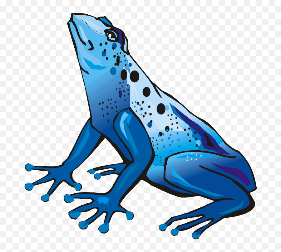 Download Frog Clipart Baseball - Poison Dart Frog Blue Poison Dart Frog Clipart Emoji,Frog Emoji