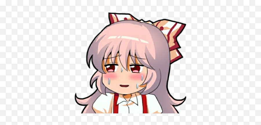 Sticker De Anokturnus Sur Kikoojap Mokou Touhou Sueur Emoji,Discord Chancla Emoji