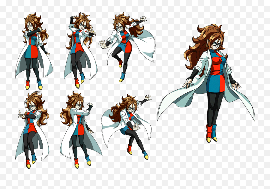 Forms Of Scientist Android 21 Dragon Ball Fighterzpng Emoji,Android Dragon Emoji