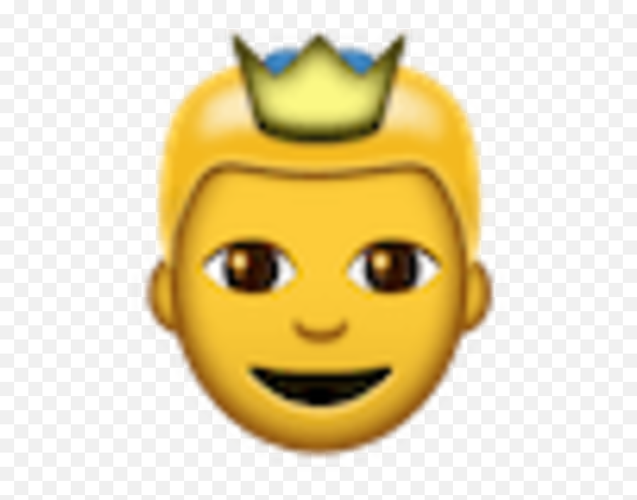 77 - Émoticône Prince Emoji,Emoji 77