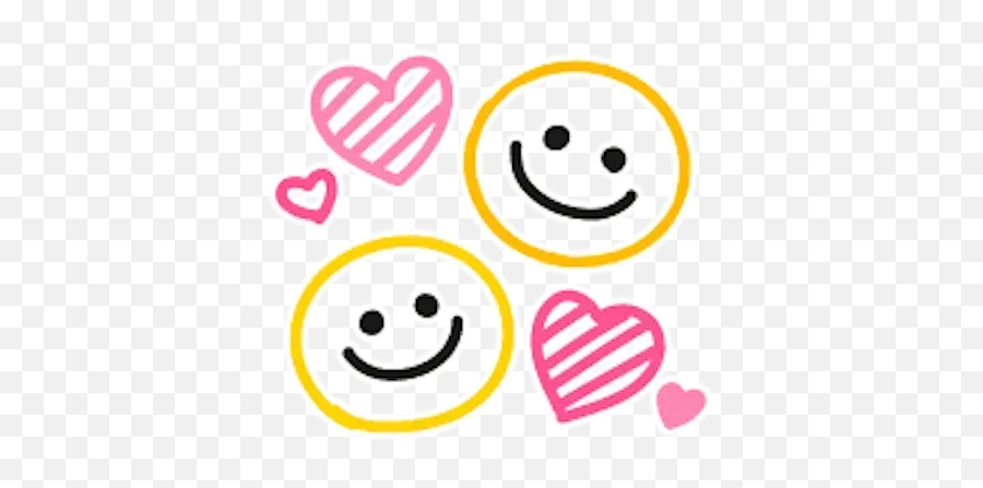 Kawaii Emoji Whatsapp Stickers - Happy,Happy Kawaii Emoticon