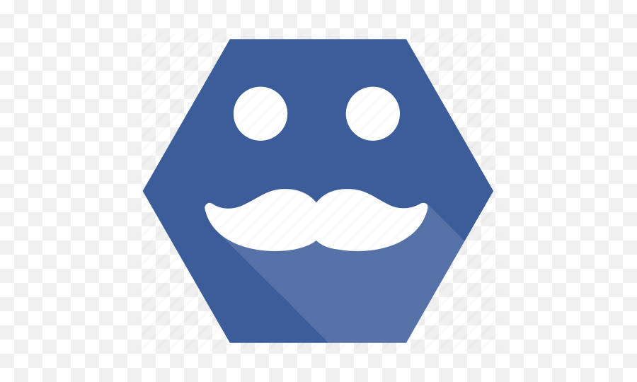 Smile Guy Men Mustache Emoji Icon - Happy,Moustache Emoji Iphone