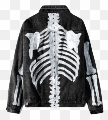 Discover Trending - Skeleton Denim Jacket Emoji,Skelton Emoji