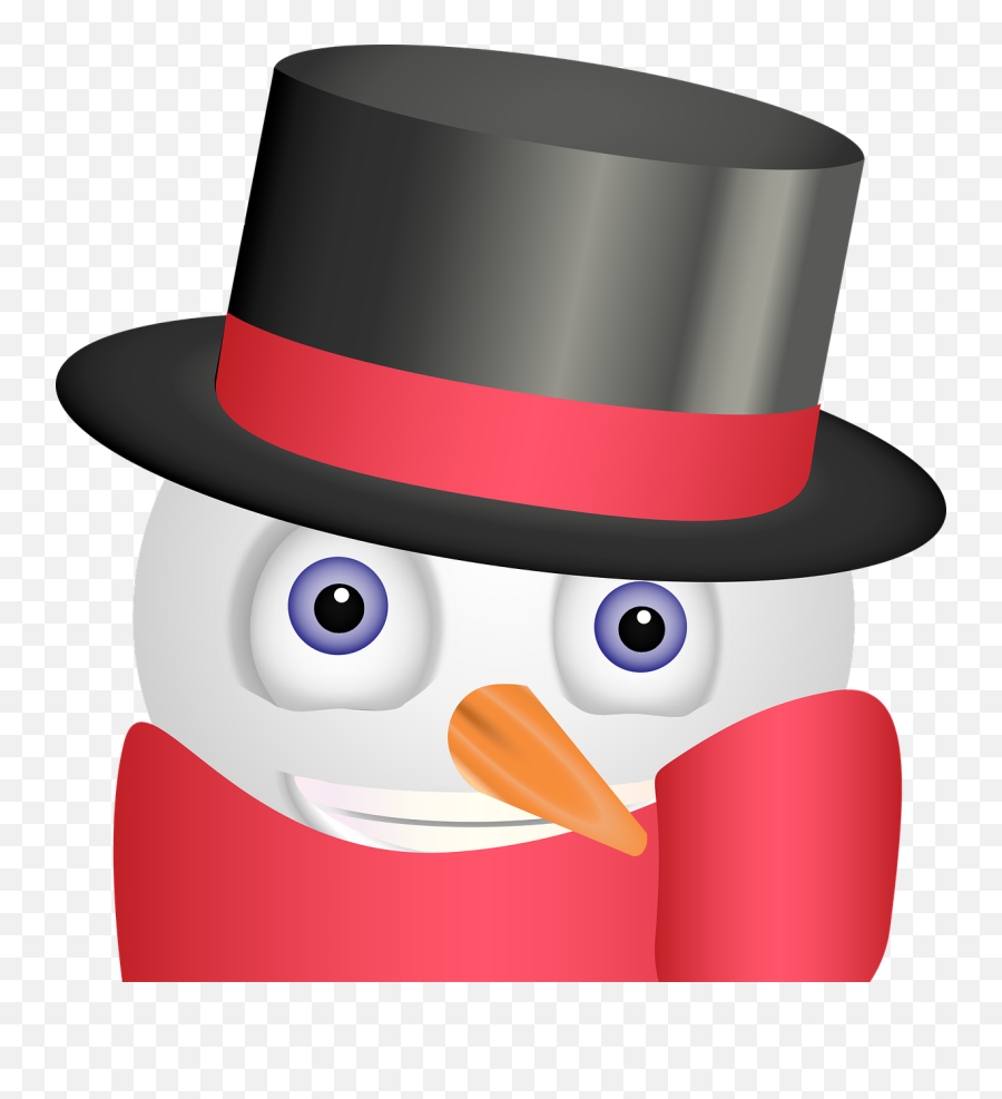 Graphic Snowman Emoji Snowman Smiley - Costume Hat,Snowman Emoji