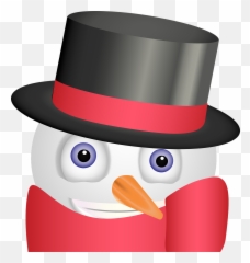 Graphic Snowman Emoji Snowman Smiley - Costume Hat,Snowman Emoji