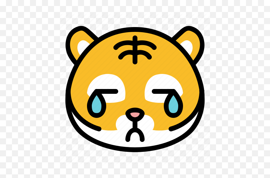 Cry Emoji Hurt Sad Tiger Icon,Tiger Emoji