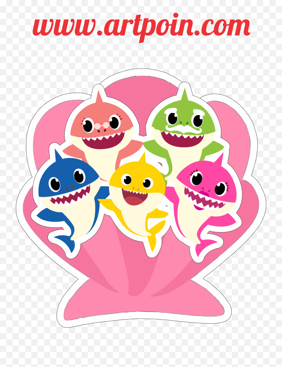 Baby Shark Centro De Mesa Png - Thank You Card Baby Sharl Emoji,Centro De Mesa De Emojis
