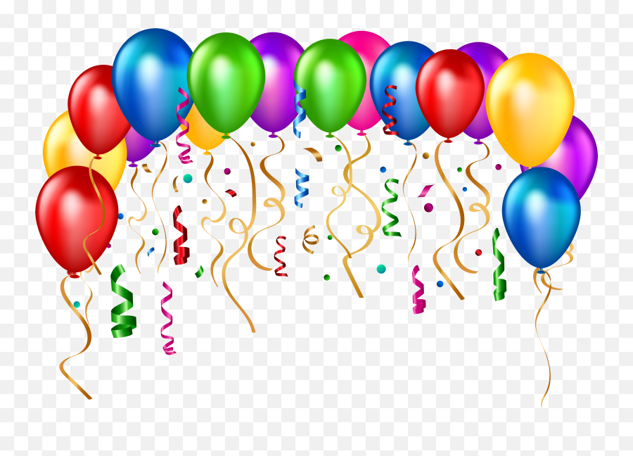 Party Balloons Png U0026 Free Party Balloonspng Transparent - Happy Birthday Balloons Transparent Emoji,Emoji Birthday Decorations