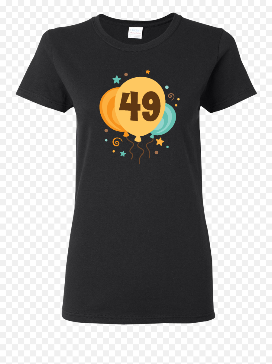 49th Birthday Balloons Womens T - Wirehaired Dachshund T Shirt Emoji,Testicle Emoticon