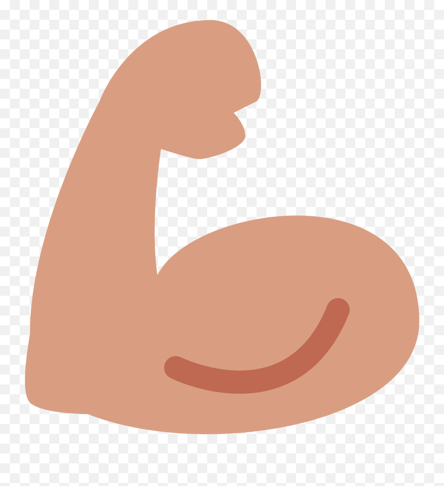 Flexed Biceps Medium Skin Tone Emoji - Muscle Clipart Png,Duplicate Texts Question Marks Emojis