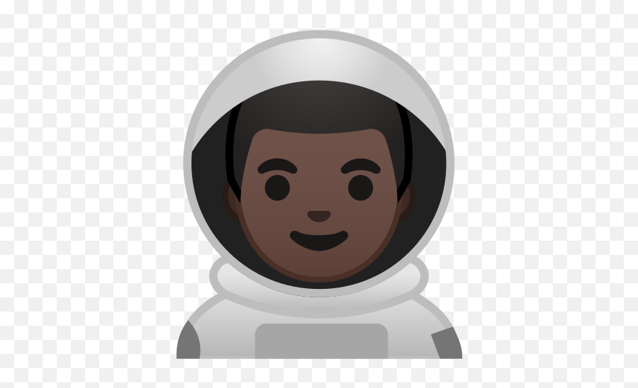 Man Astronaut Emoji With Dark Skin Tone - Astronaut Emoji,Black Person Emoji