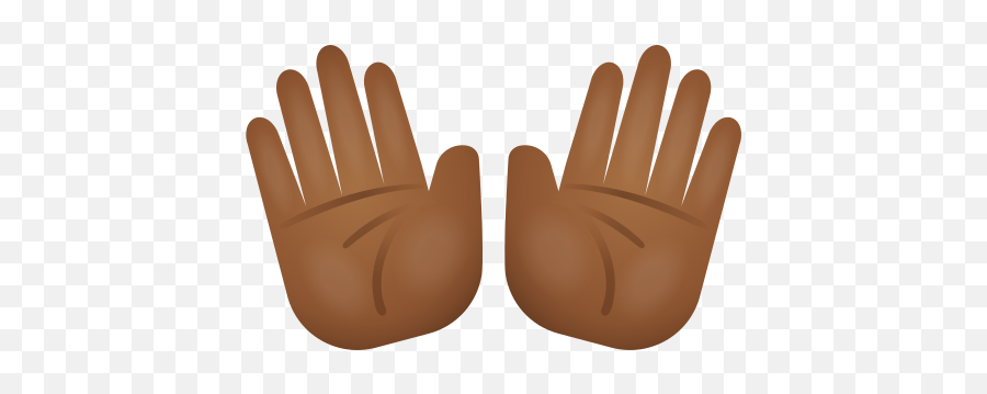 Open Hands Medium Dark Skin Tone Icon - Open Hands Emoji,Hands Closed Emoji