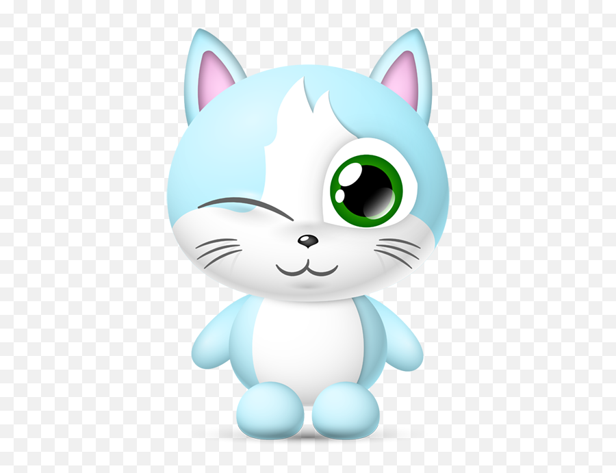 Cute Cats Collection - Fictional Character Emoji,Emoji With Cat And Goal