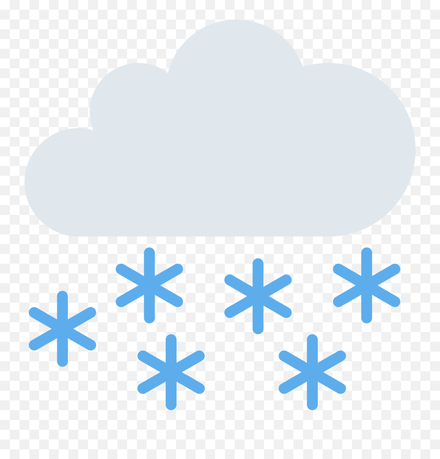 Cloud With Snow Emoji - Dot,Friend Emojis Themes