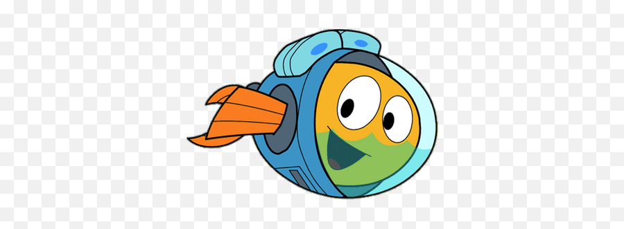 Fishtronaut Character Marina Arms Up - Billy And Mac Fishtronaut Emoji,Arms In Air Emoticon