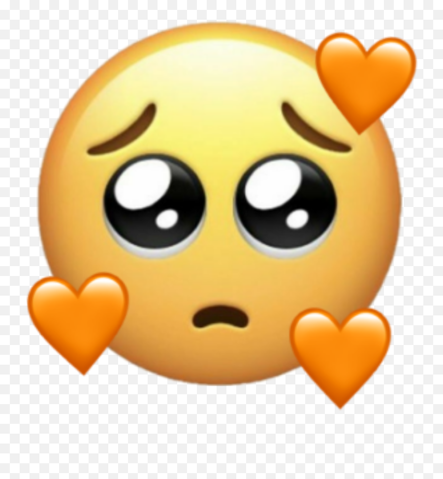 Heart Emoji Sad Puppyeyes Sticker By Chiara Morganti - Stiker Picsart Emoji Iphone,Heart In An Emoji Cartoon