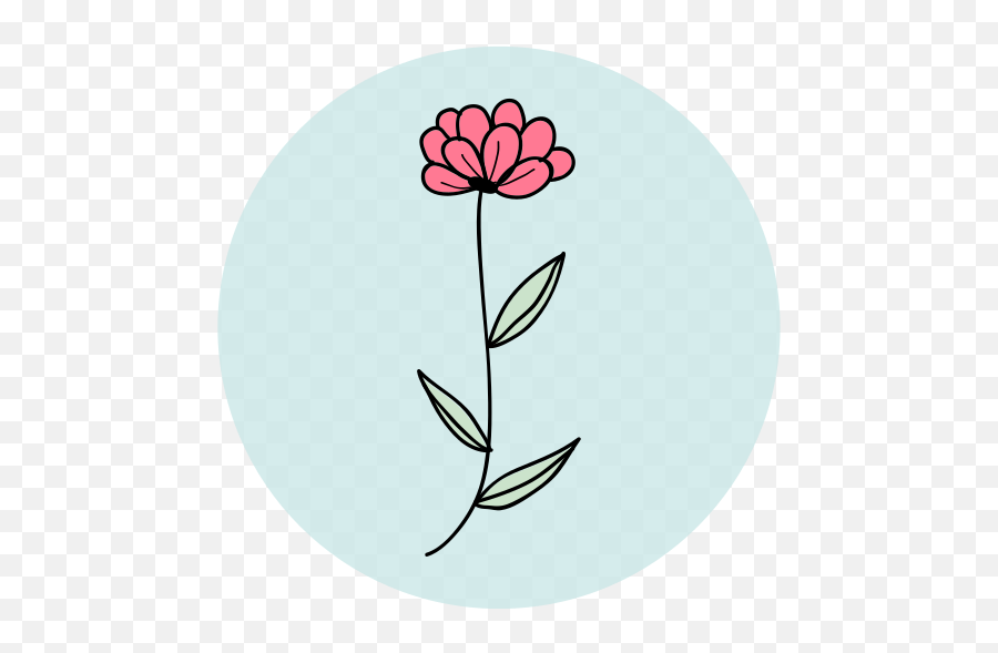 Flower Leaf Spring Highlight Garden - Floral Emoji,Teal Flower Emoticon