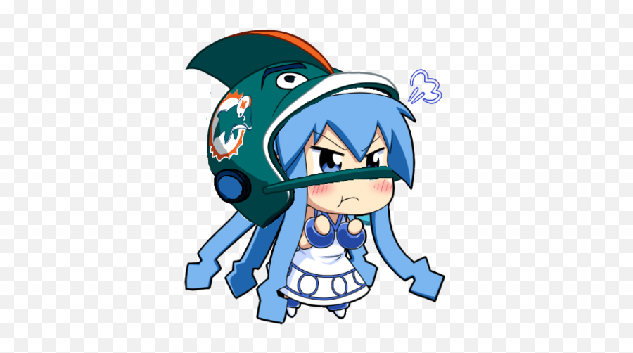 Ika Cheers On Her Fellow Ocean Creatures Squid Girl - Squid Girl Transperent Emoji,Animefacial Emotion Gif