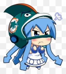 Ika Cheers On Her Fellow Ocean Creatures Squid Girl - Squid Girl Transperent Emoji,Animefacial Emotion Gif