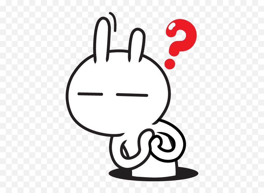 Download Facebook Sticker Tuzki Rabbit - Tuzki Sticker Png Emoji,Tuzki Emoticon Png