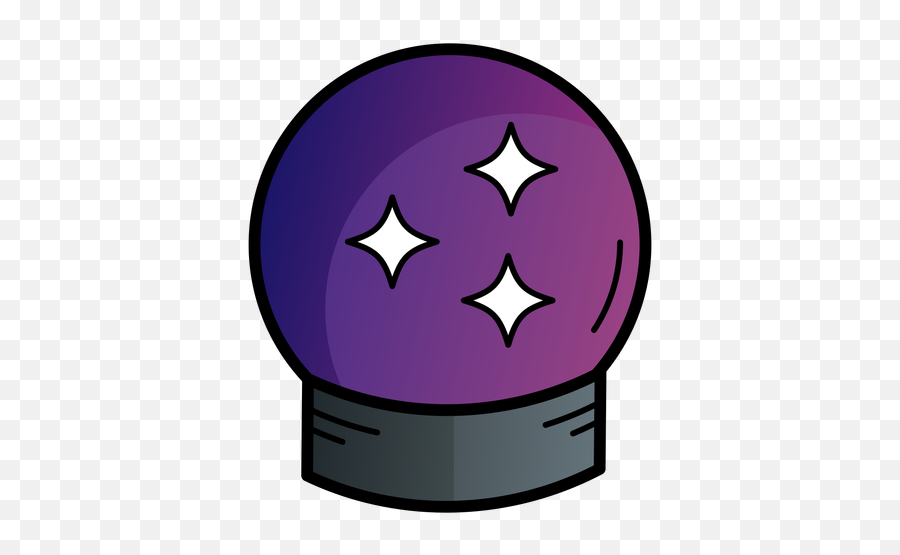 Crystal Ball Cartoon Icon - Crystal Ball Cartoon Png Emoji,Fingersnap Emoticon