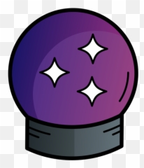 Crystal Ball Cartoon Icon - Crystal Ball Cartoon Png Emoji,Fingersnap Emoticon