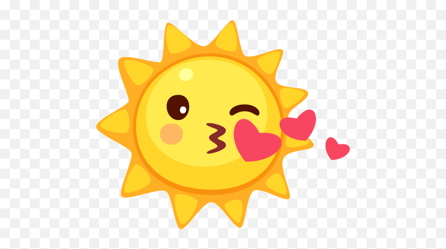 Sun Emoji Stickers For Whatsapp And,Sun Emoticon Whatsapp