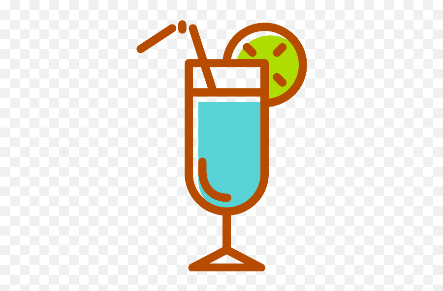 Cocktail Glass With Ice Cube Vector Svg - Food Emoji,Hurricane Emojis For Facebook