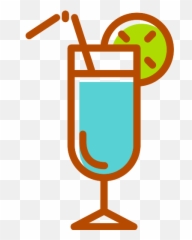 Cocktail Glass With Ice Cube Vector Svg - Food Emoji,Hurricane Emojis For Facebook
