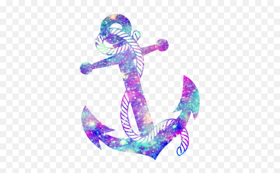 Galaxy Sad Tumblr Triste Ancla Sticker By Kristal - Anclas Emoji,Nautical Emojis Anchor