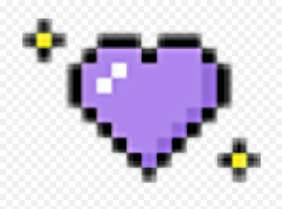 Tumblr Lightning Bolt Symbol - Transparent Purple Pixel Heart Emoji,Stars Tumblr Emojis