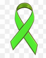 Lime Green Cancer Ribbon - Mental Health Lime Green Ribbon Emoji,Green Ribbon Emoji