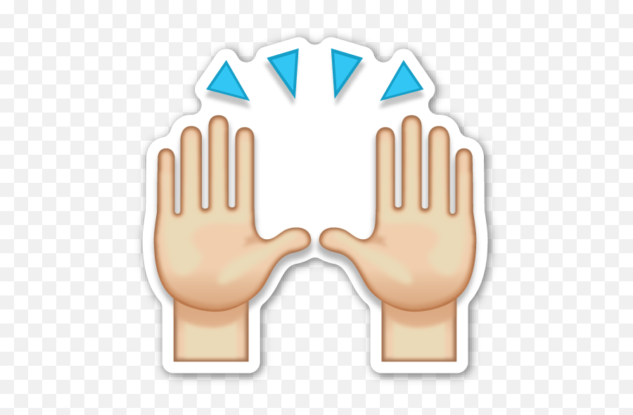 Hands Up If You Have Beauty Fatigue Emoji,Hands Up Emoji