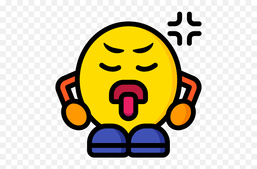 Enojado - Iconos Gratis De Personas Emoji,Emoji Molesto Flat