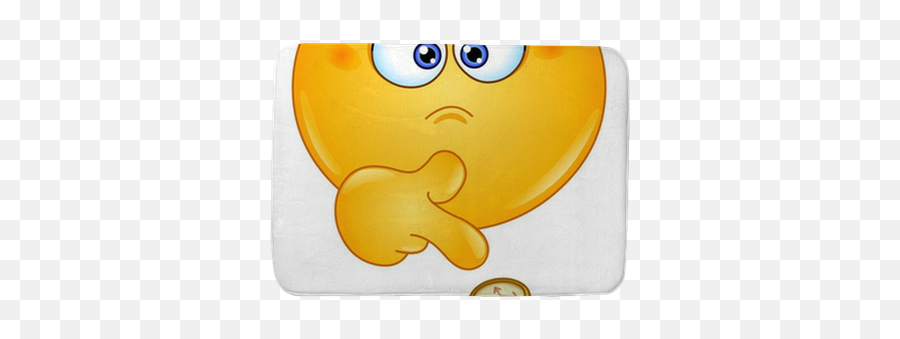 Pointing At Watch Emoticon Bath Mat U2022 Pixers - We Live To Emoji,I Dont Belive You Emoticon