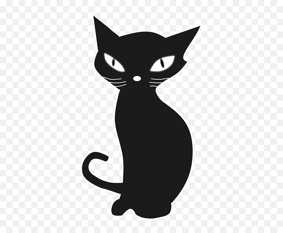Cartoon Black Cat Clipart Free Download Transparent Png Emoji,Cat Clinging Emoji