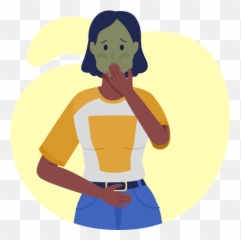 Nauseated Emoji Icon - Download In Flat Style,Aesthetic Cartoon Girl Emoji Download