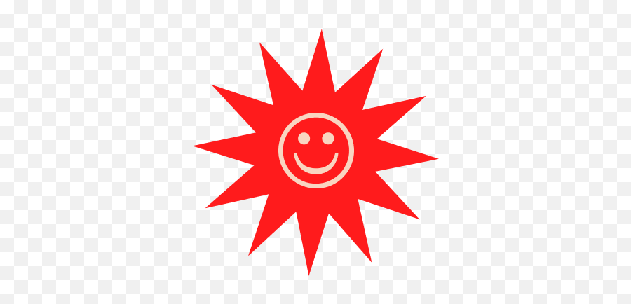 Waves Social Podcast Emoji,Red Sun Emoji