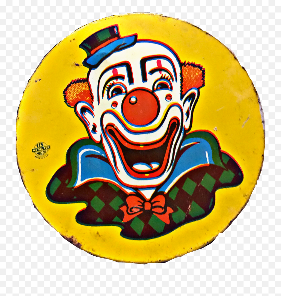 Clown Antique Old Retro Sticker - Happy Emoji,Noisemaker Emoji