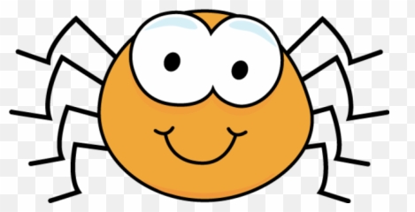 Free Orange Bug Cliparts Download Free Clip Art Free Clip - Cute Spider Black And White Clipart Emoji,Stink Eye Emoticon