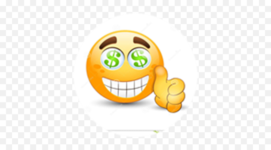 Emoticon - Thumbupdollarsigneyes19893989 Roblox Emoji With Dollar Signs,Thumb Up Emoji