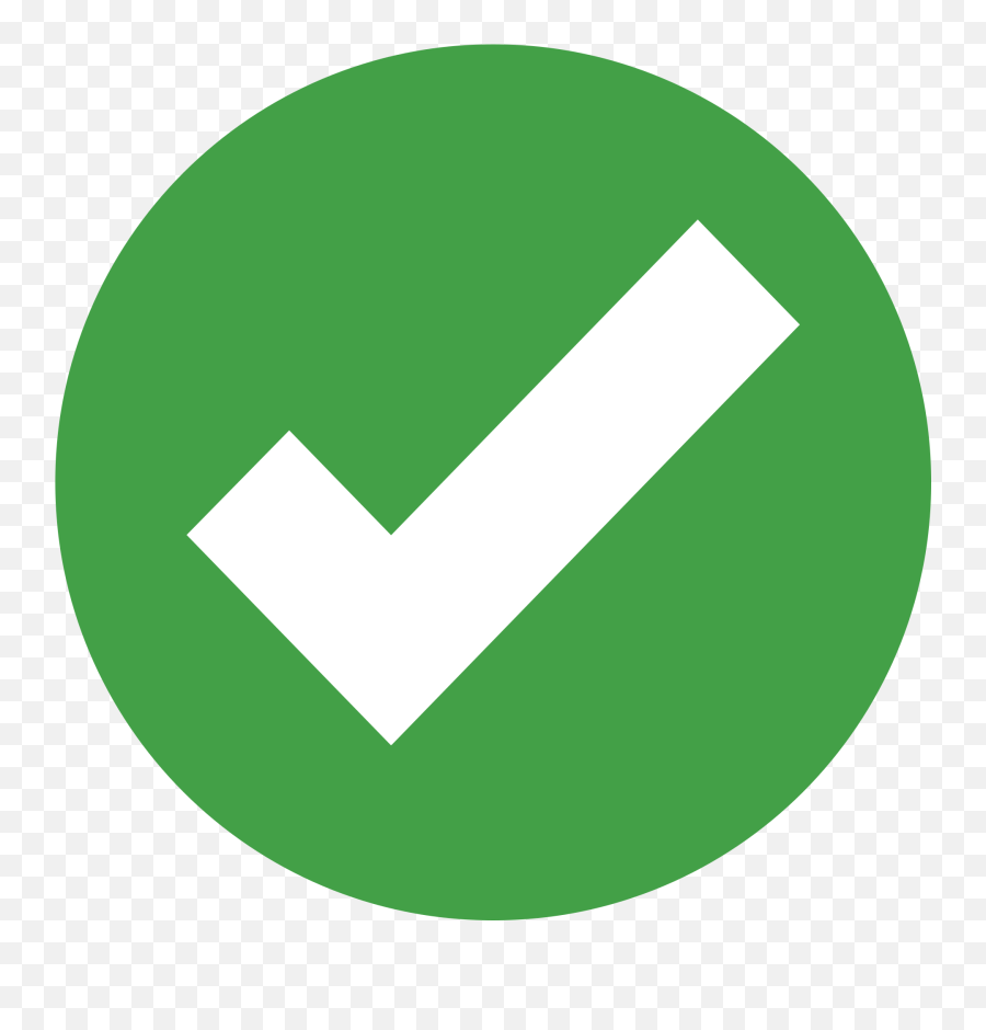 Eo Circle Green White Checkmark - Circle Green Check Mark Transparent Emoji,Green Tick Emoji
