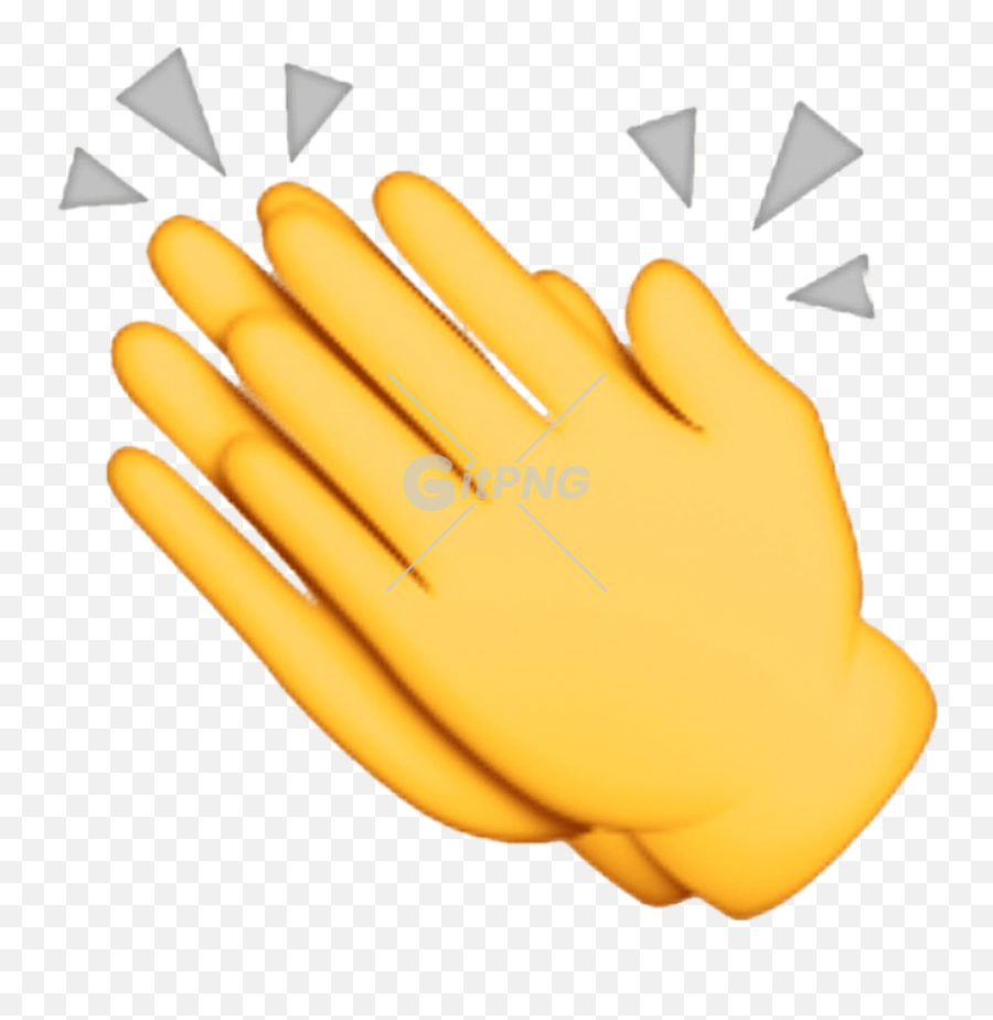 Download Full Size Of Applause Emoji Png Hd Quality Png Play - Iphone Clap Hand Emoji,Emoji Resolution